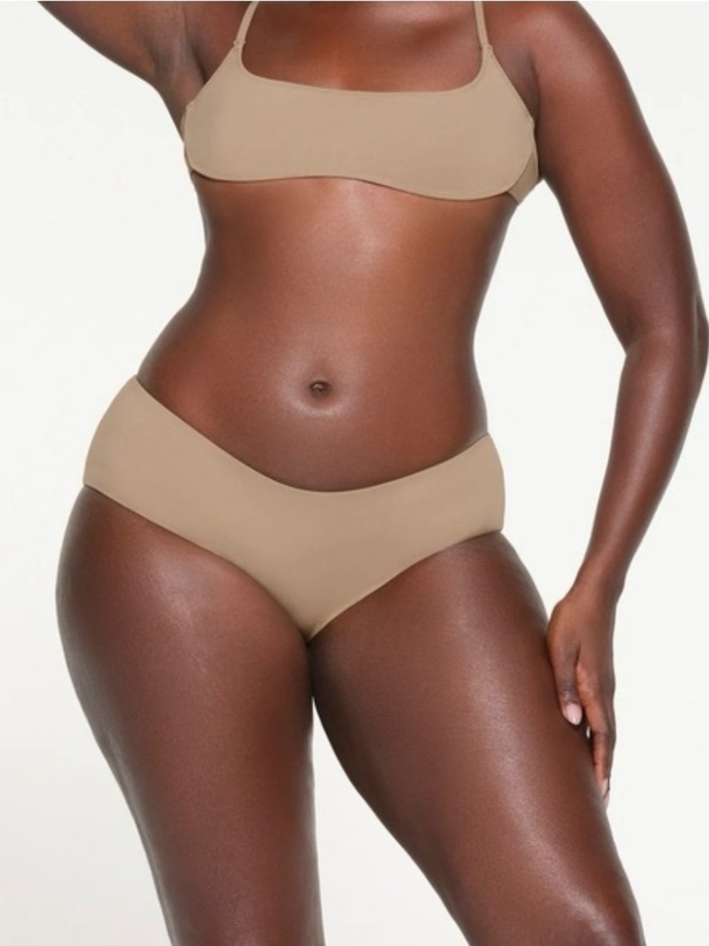 SKIMS Women's Hipster Swim Bottons Desert Tan Size 2X New With Tags